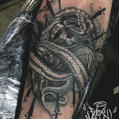Kraken tattoo by Yas Vo